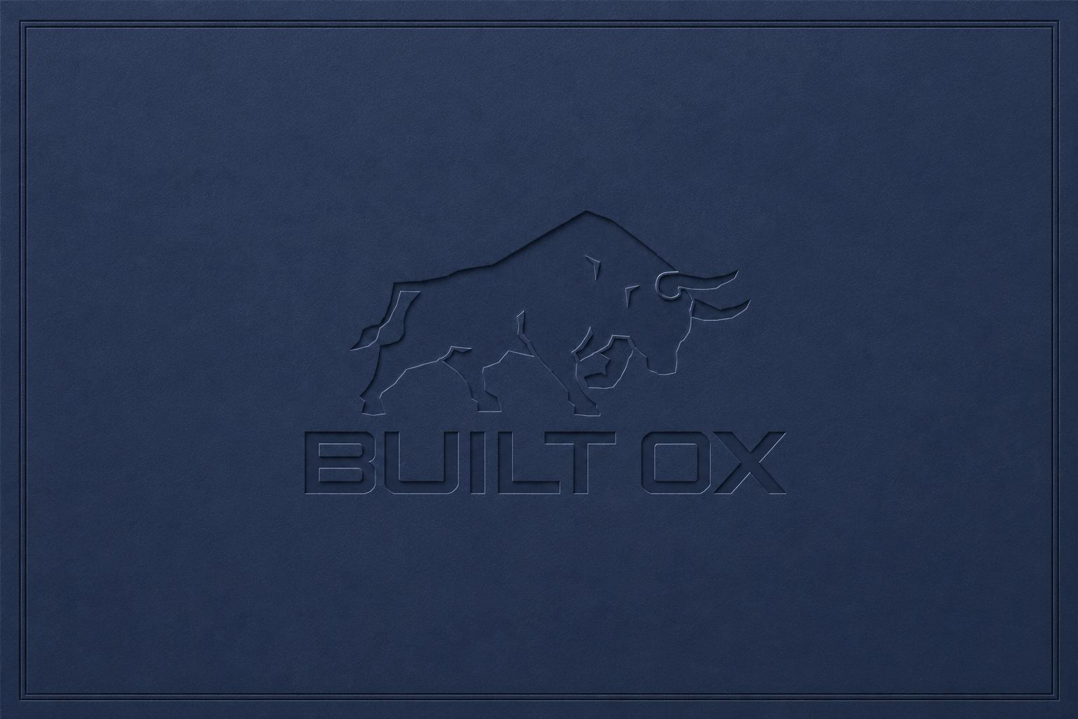 Built Ox embossed cover artwork
